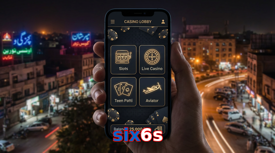 Main screen of Six6s app page for PK players